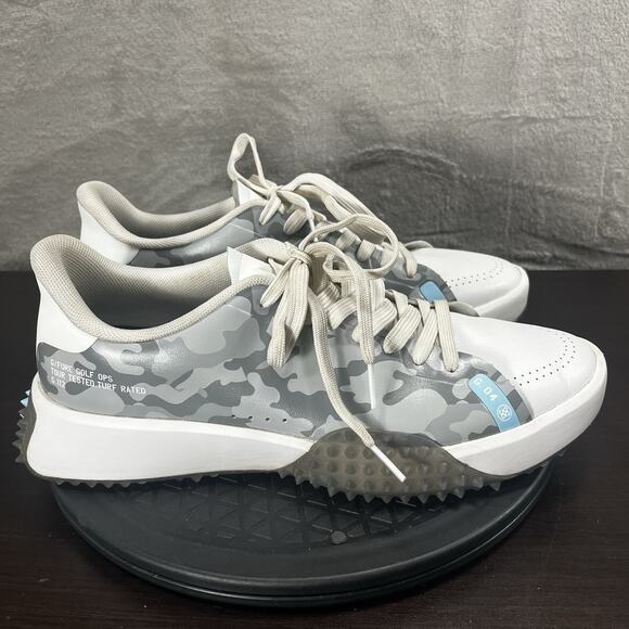 G/FORE G.112 Mens Size 10.5 Camo Print Lace Up Athletic Gray White Shoes - Picture 1 of 10